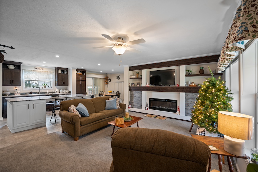 cabin main living area
