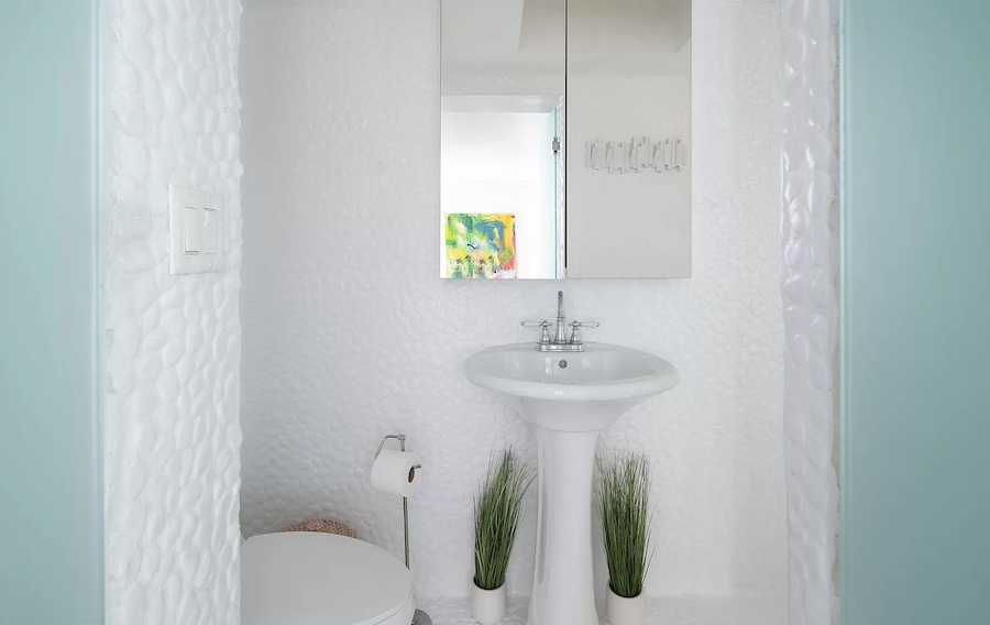 second-floor bathroom