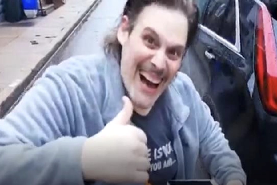 South Philadelphia drone pilot Michael DiCiurcio, as seen in one of his many drone videos (image via court exhibit)