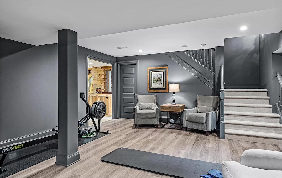 basement rec room
