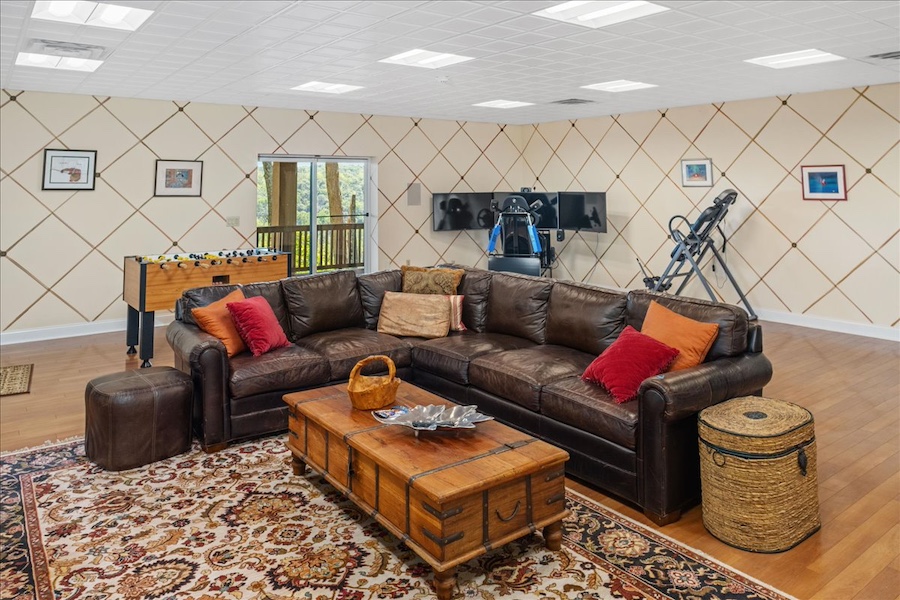 basement rec room