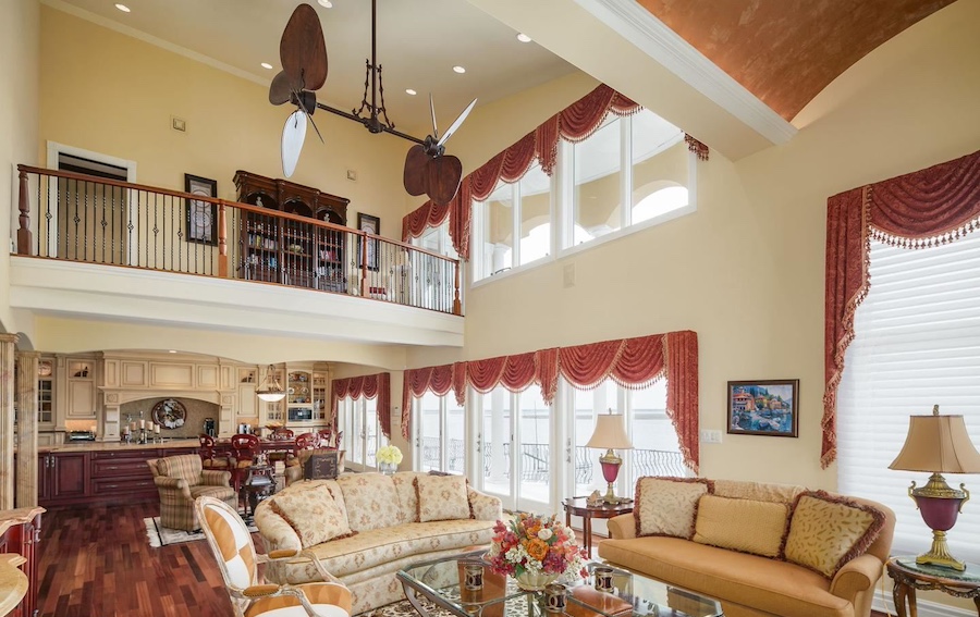 living room and kitchen 