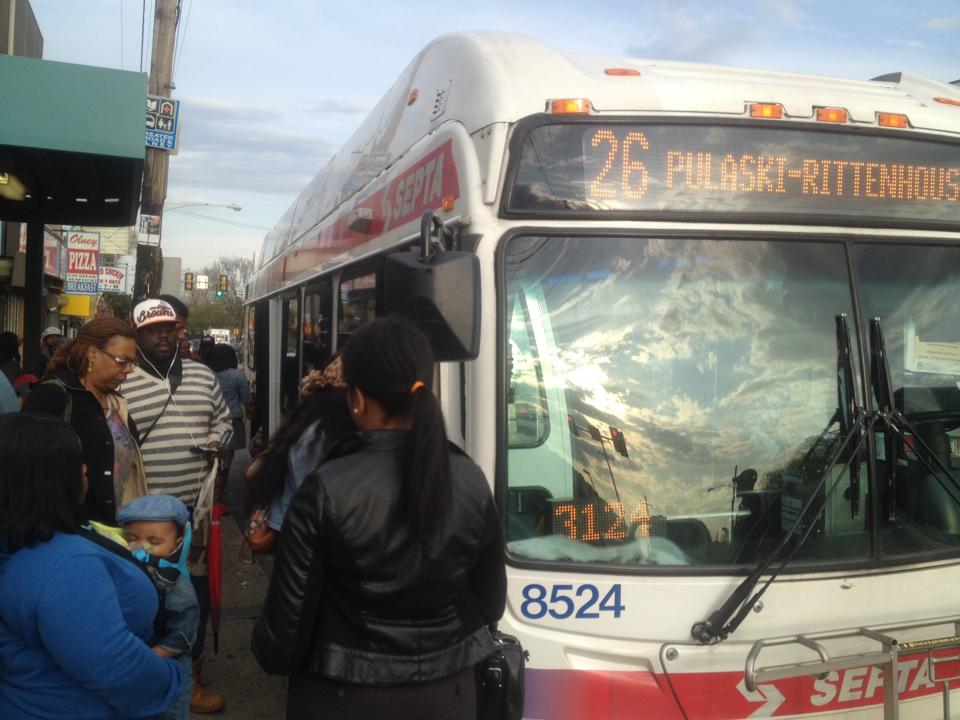 septa route 26 bus at broad and olney
