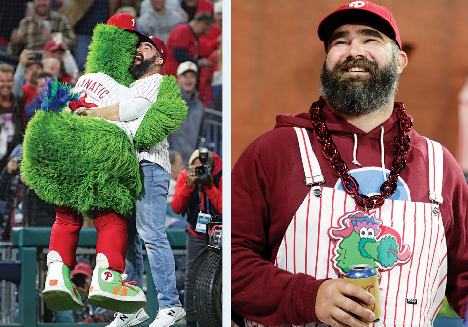 jason kelce phillies phanatic outfits fashion