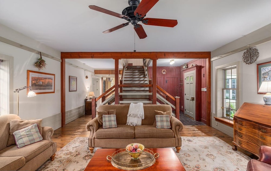wycombe farmhouse living room and foyer