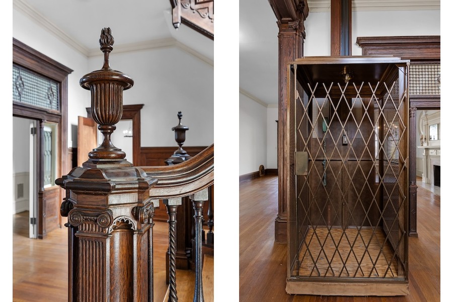 staircase detail and elevator