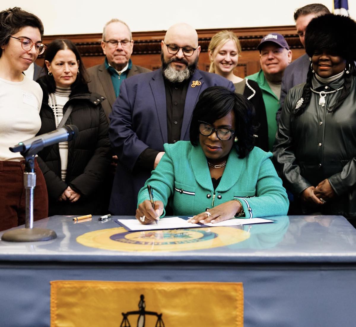 Mayor Cherelle Parker signs a new Philadelphia speed camera law info effect
