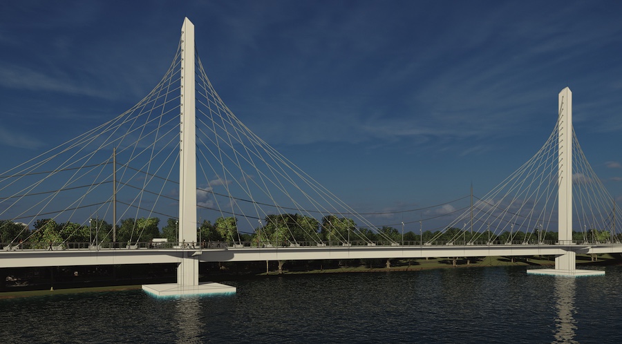 schuylkill river trail bridge opening bridge rendering