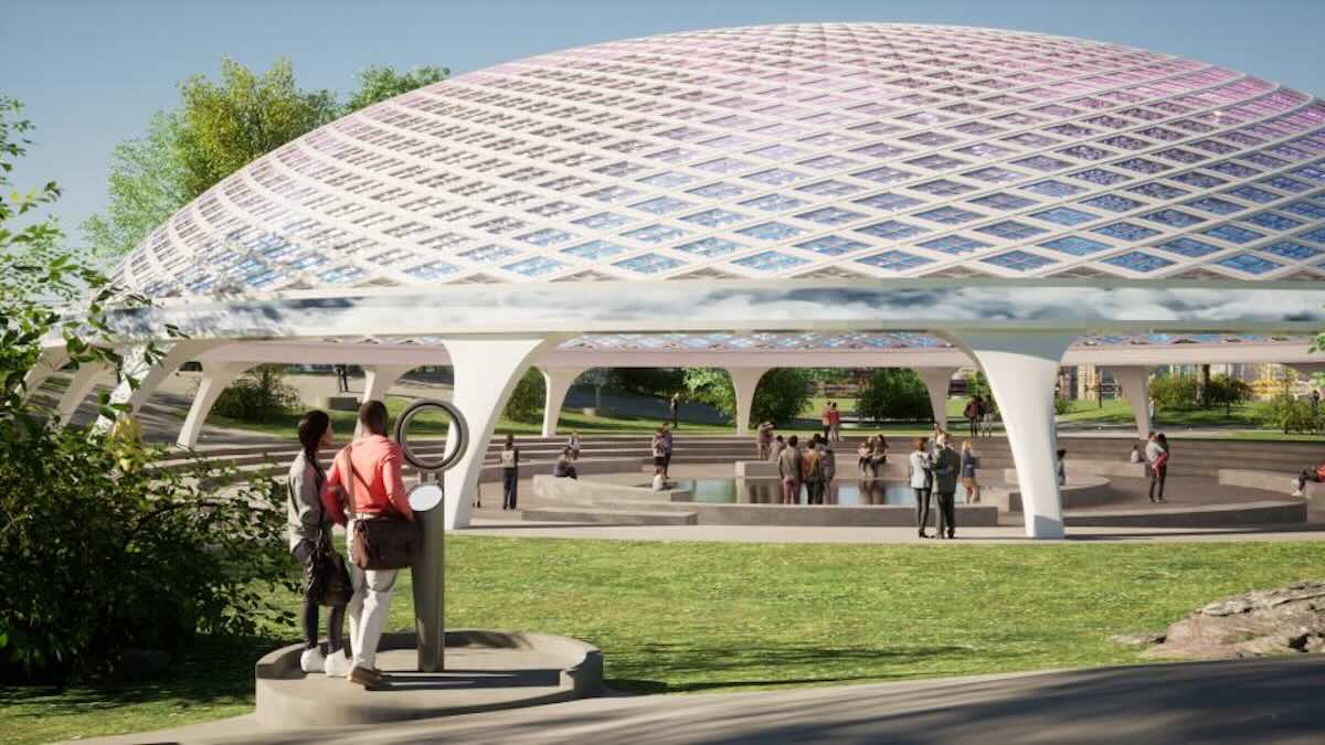 a rendering of one of the monuments proposed by Ed Rendell for 2026 in Philadelphia