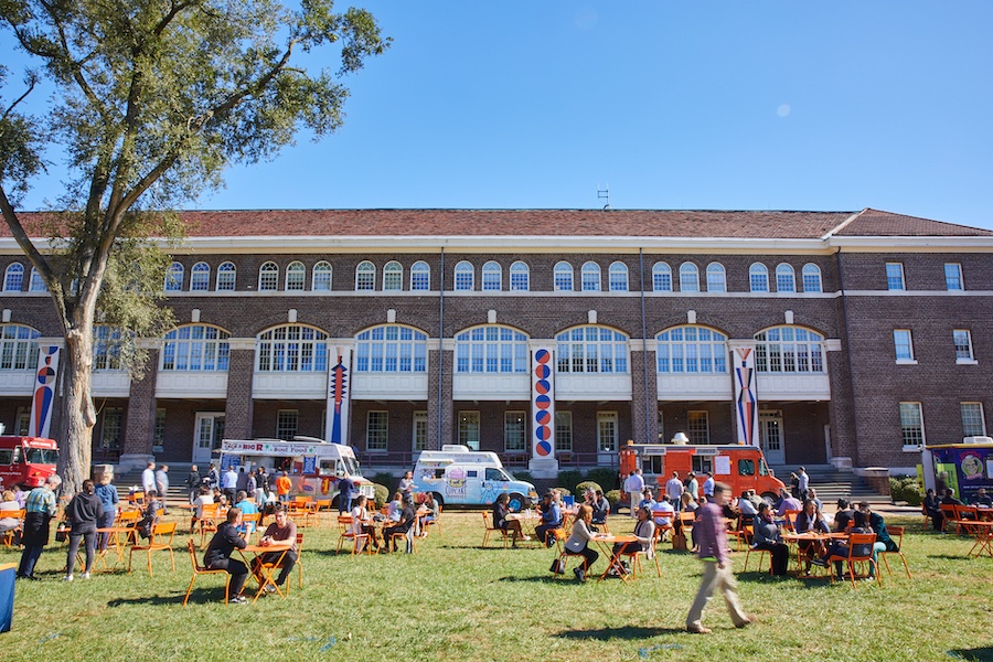 navy yard sustainable development history lunch on the parade grounds