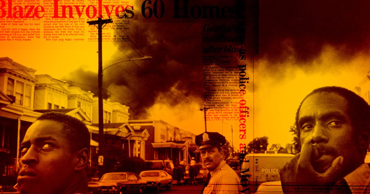 A photo from the 1985 MOVE bombing by Tom Gralish/Philadelphia Inquirer