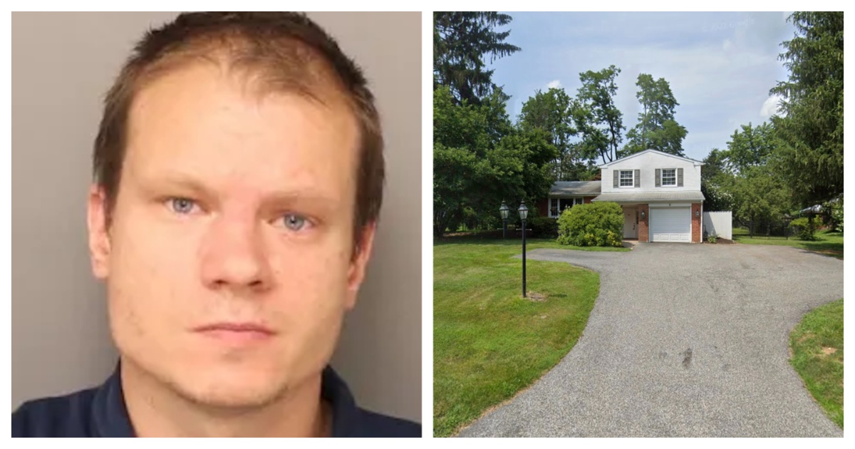 Kevin Krebs and his Malvern home, where police made some disturbing discoveries including improvised explosive devices and bomb making materials