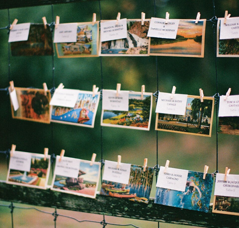 postcards at this highlands mansion and gardens wedding