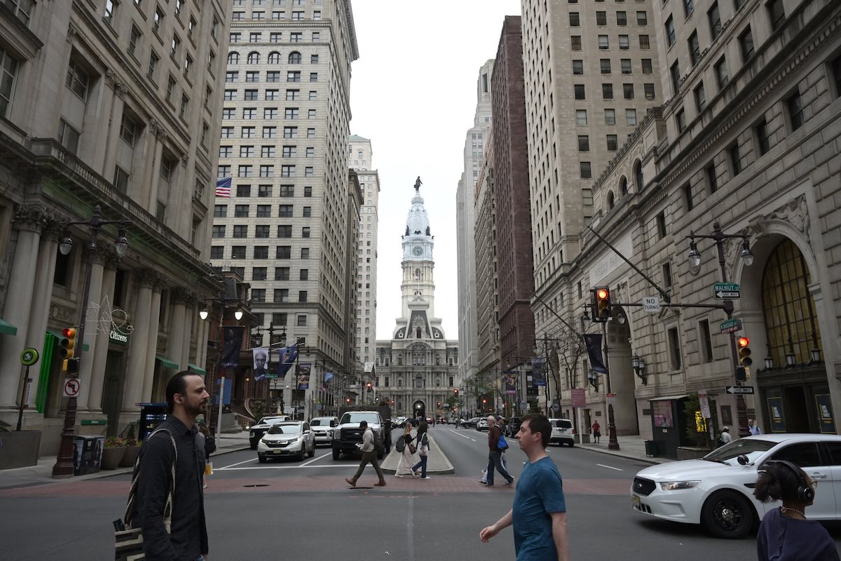 Philadelphia's Broad Street, where dozens of speed cameras will go live on Monday. (Getty Images)