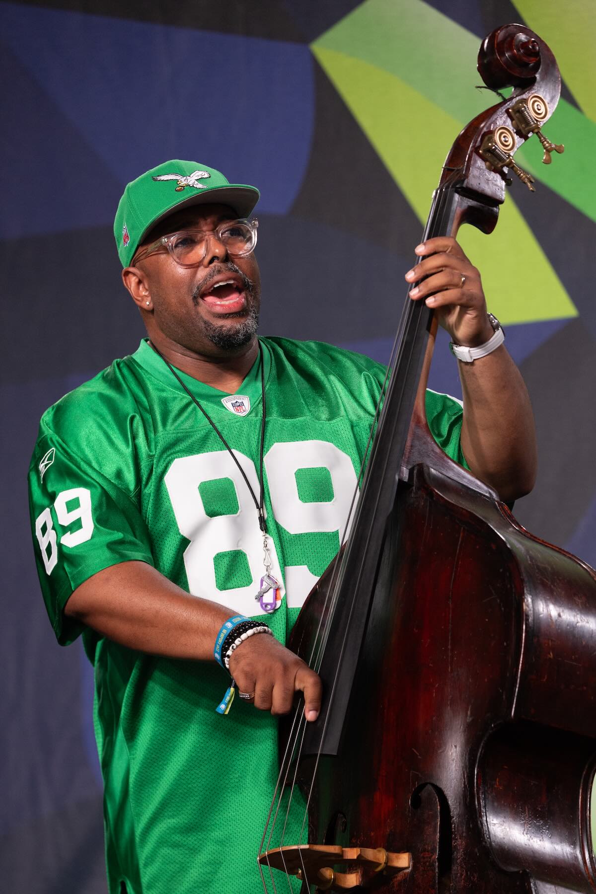 Christian McBride at the Newport Jazz Festival in 2024.