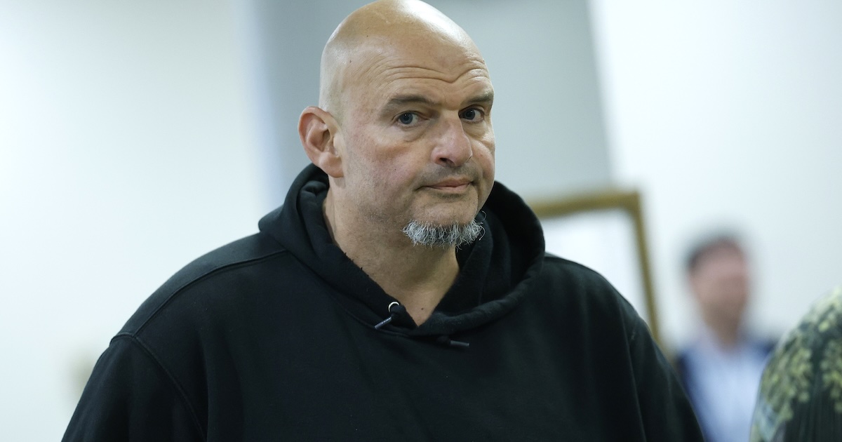 Pennsylvania Senator John Fetterman, who just voted with a small group of Democrats to allow legislation to proceed that could end the government shutdown in a matter of days.
